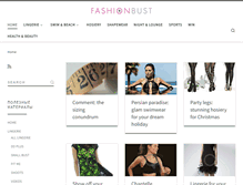 Tablet Screenshot of fashion-bust.com